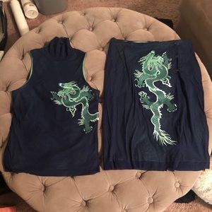 Blue top and bottom combo!